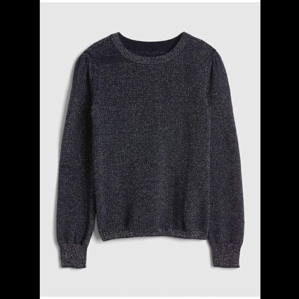 New GAP KIDS Navy Metallic Sparkle Sweater xxl